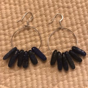 Bead hoop earrings